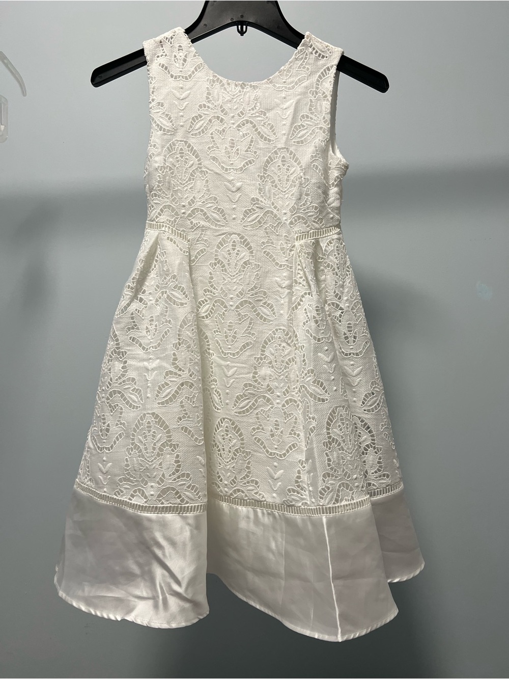 Monsoon White Lace A-Line Formal Dress